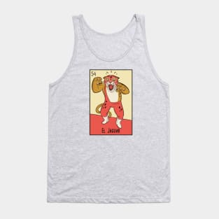 El Jaguar // Mexican Luchador Loteria Card Tank Top